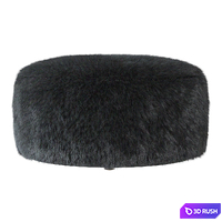 Aspyn Faux Fur Shag Ottoman 3D Model Vray