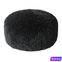 Aspyn Faux Fur Shag Ottoman 3D Model Vray