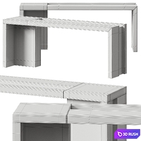 Cornelio Cappellini Stone Console Tables 3D Model Vray, Corona