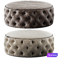 Pouf redondo vintage capitone Derek en Betty &amp; Co 3D Model
