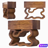 Curbstone-chest of drawers Escalier Atlant 3D Model Corona