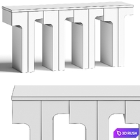 Jose Leite De Castro Domoos Console Table 3D Model Vray, Corona