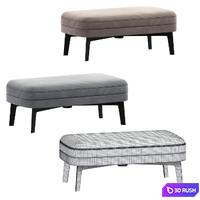 Feel Good Pouf Flexform Collection 3D Model Vray, Corona