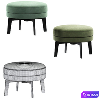 Feel Good Pouf Flexform Collection 3D Model Vray, Corona