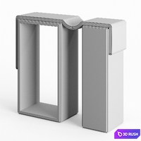 Bower Melt Console Table 3D Model Corona