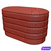 Dallas bench 3D Model Vray