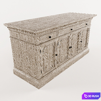 Restoration Hardware St James Panel 65 Media Console 3D Model Corona
