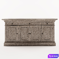 Restoration Hardware St James Panel 65 Media Console 3D Model Corona