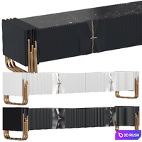 Console Palazzo with 2 materials 3D Model Vray
