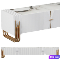 Console Palazzo with 2 materials 3D Model Vray