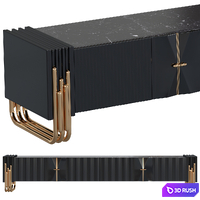 Console Palazzo with 2 materials 3D Model Vray