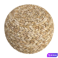 Set of three poufs 3D Model Corona