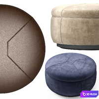 Minotti Tuffet pouf 3D Model Vray