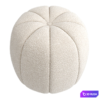 Sofia Footstool, Boucle 3D Model Vray