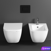 GSI Sand 55 Wall Hung Bidet 3D Model Corona
