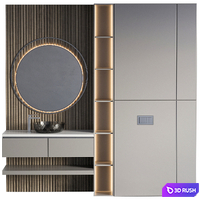 Bathroom Furniture 25 3D Model Vray, Corona