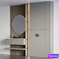 Bathroom Furniture 25 3D Model Vray, Corona