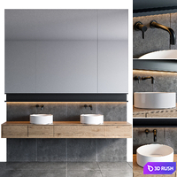 Bathroom furniture 76 3D Model Vray, Corona