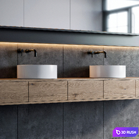 Bathroom furniture 76 3D Model Vray, Corona