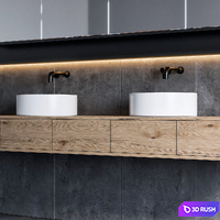 Bathroom furniture 76 3D Model Vray, Corona