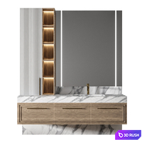 Luxury Bathroom 153 3D Model Vray, Corona