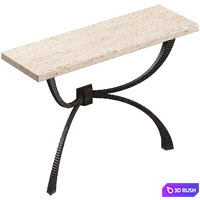 Teton Console Bronze by Global Views 3D Model Corona