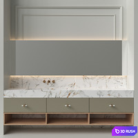 Bathroom Furniture 3D Model Corona