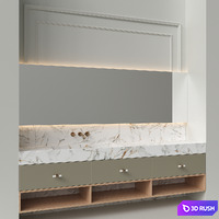 Bathroom Furniture 3D Model Corona