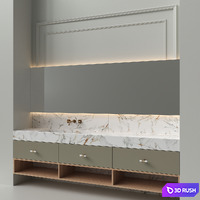 Bathroom Furniture 3D Model Corona