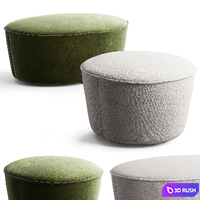 198 menu cairn poufs by Nick Ross 00 oval and round 3D Model Vray, Corona