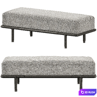 Frigerio Alfred bench 3D Model Vray, Corona