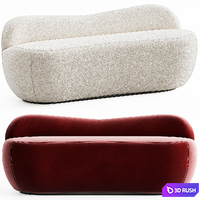 CB2 Orleans Upholstered Bench 3D Model Vray, Corona
