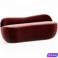 CB2 Orleans Upholstered Bench 3D Model Vray, Corona