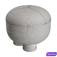 Pouffe Spesso from Cosmorelax two colors 3D Model Corona