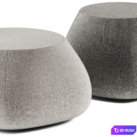 Fat Outdoor Pouf B&amp;B Italia Outdoor 3D Model Corona