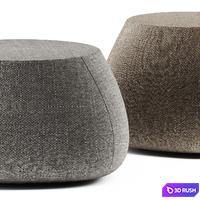 Fat Outdoor Pouf B&amp;B Italia Outdoor 3D Model Corona