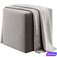 Square pouffe by Irocodesign 3D Model Vray