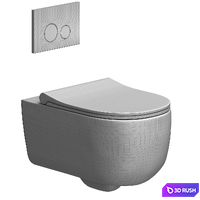Wall hung toilet bowl Allen Brau Priority 4.31001 3D Model Corona