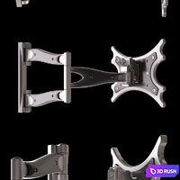 Kromax TV bracket 3D Model Vray
