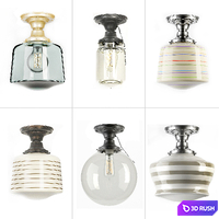 Collection of fixtures retro kitchen 3D Model Vray