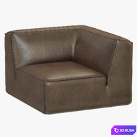 RH Modern Como Modular Corner Chair 3D Model Vray