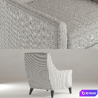Mitchell Chair Gold Cara Tall 3D Model Vray