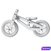 Bennett Balance Bike 3D Model Vray