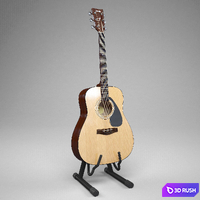 Acoustic guitar Yamaha F310 3D Model Vray