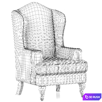 Dantone Home Bakersfield Armchair 3D Model Vray