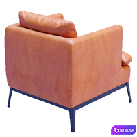 Lewis Classic Leather Chair-Cognac 3D Model Corona