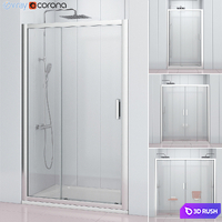 Shower doors Ravak | 10 3D Model Vray, Corona