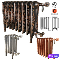16-Radiator Bohemia 3D Model Vray, Corona