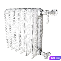 16-Radiator Bohemia 3D Model Vray, Corona