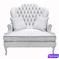 Classic chair 3D Model Vray